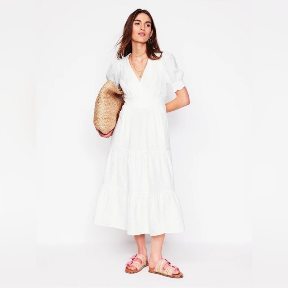 Boden Anna Double Cloth Midi Dress, 2R